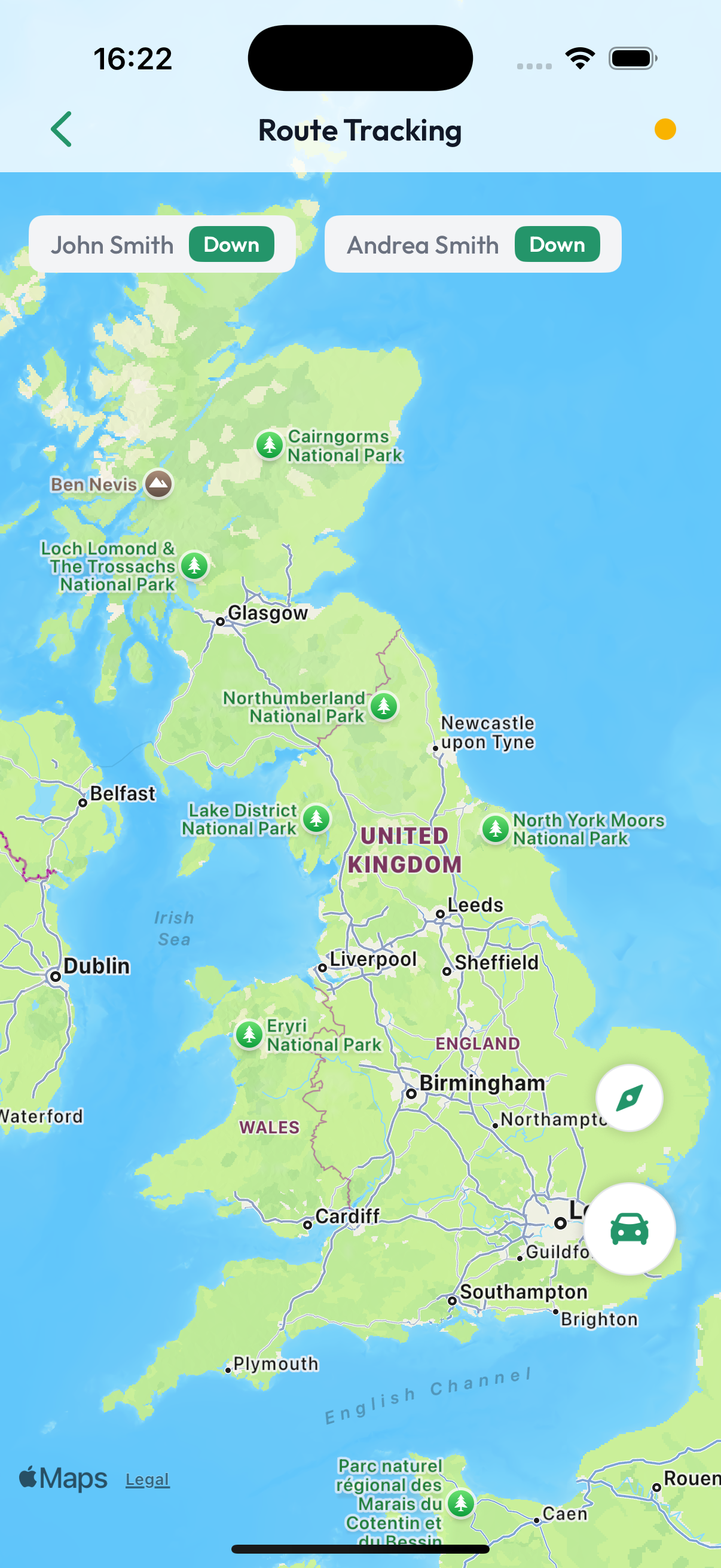 map tracking